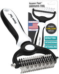 Maxpower Planet Original Pet Grooming Rake - Double-Sided Deshedding Dematting Tool, Undercoat Rake for Dogs & Cats, Extra-Wide Dog Grooming Brush & Deshedder Comb for Long Hair, Reduces Shedding 95%