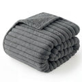 Bedsure ComfyFleece™ Waterproof Dog Blankets for Large Dogs,50x60 Cream | Soft Plush Couch Cover,Washable Corduroy Fleece for Furniture Protector,Cozy Calming Reversible Pet Blanket for Senior Dogs