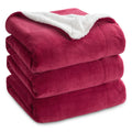 Bedsure GentleSoft Sherpa Fleece Blanket Queen Size for Bed, Non-Heated, Thick and Warm Throw for Women and Men, Soft Fuzzy Plush Queen Blanket for Winter, Brown, 90x90 Inches