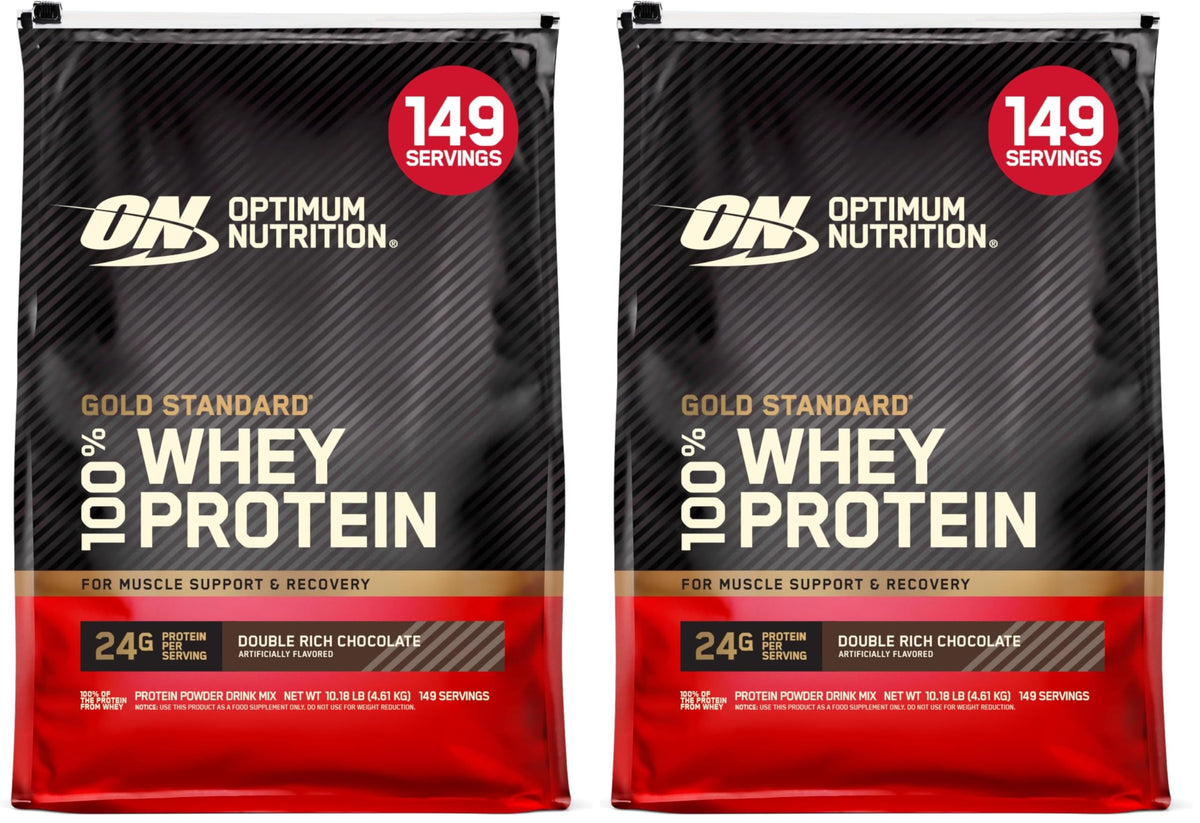 Optimum Nutrition Gold Standard 100% Whey Protein Powder, Cookies & Cream, 2 Pound (Packaging May Vary)