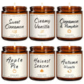 Cinnamon & Pumpkin Scented Candle – Fall Candles for Home Scented, Soy Candles for Home, 7 oz Cozy Pumpkin Candle for Women & Men, Autumn Décor & Holiday Gifts