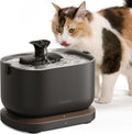 PETLIBRO Cat Water Fountain Stainless Steel Tray, App Monitoring Cat Fountain Indoor, 2.5L/84oz Dockstream Pet Water Fountain, Quite Cat Fountains for Drinking, 2.4G WiFi Cat Water Dispenser BPA-Free