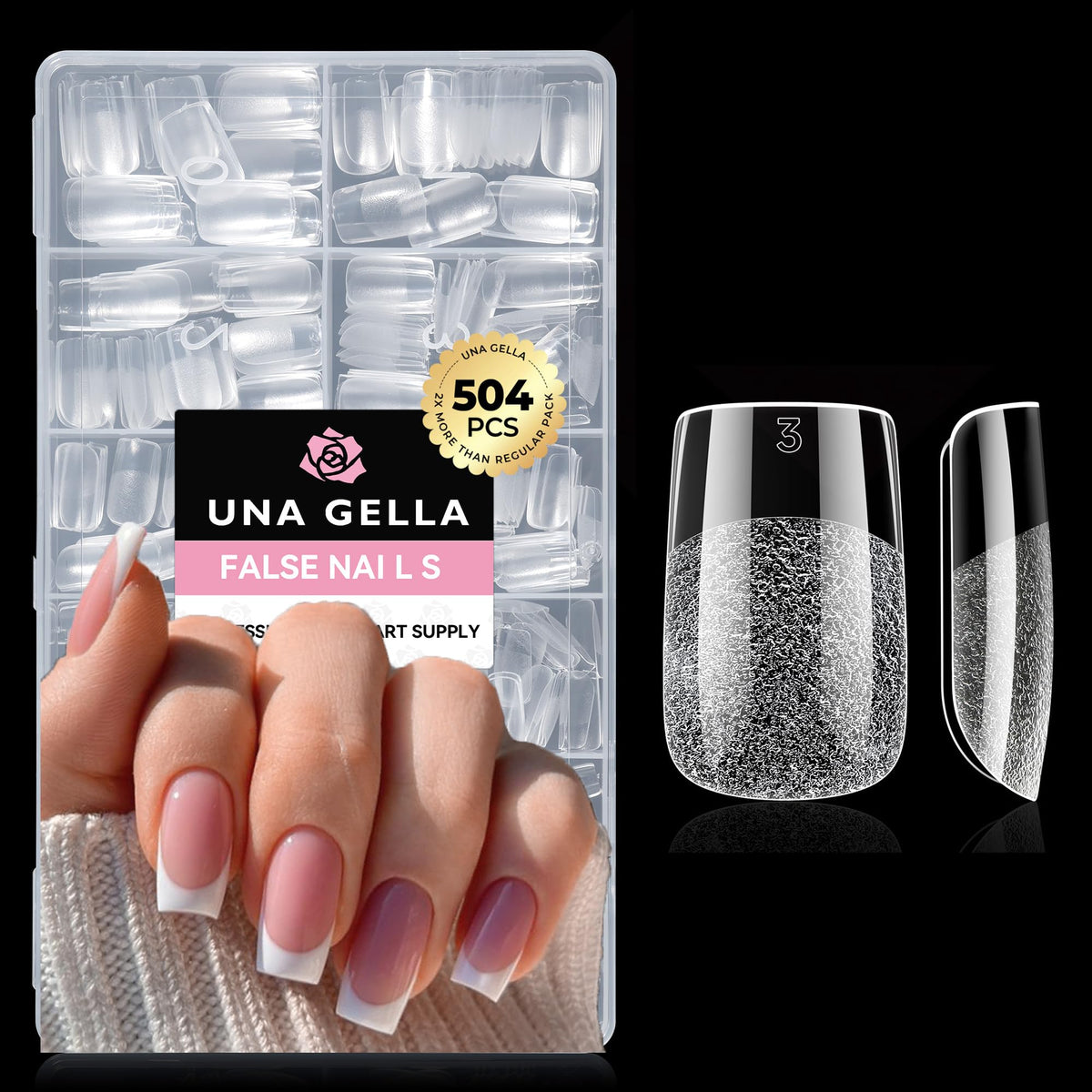 UNA GELLA Nail Glue Strong Gel No U V, 15g*2pcs Nail Glue for Press Ons No Lamp Needed, Quick Dry Semi Solid Nail G LUE, Super Strong Gel glue for Nails Long Lasting Extension DIY Kit