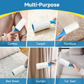 Swihauk 600 Sheets Extra Sticky Lint Rollers for Pet Hair | Easy Spiral Tear Lint Roller for Clothes with Ergonomic Handle, Multipurpose Lint Remover for Furniture, Carpet, Car Seat