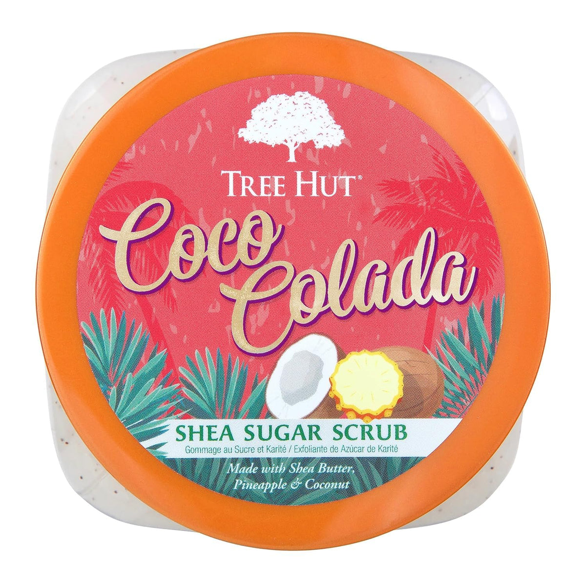 Tree Hut Body Scrub, Coco Colada, 18 Oz | Exfoliating & Hydrating Sugar Scrub with Shea Butter & Essential Oils, Smooth Skin, Body Exfoliator For All Skin Types