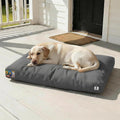 Sytopia 42 Inch Outdoor Waterproof Dog Bed for Extra Large Dogs, Heavy Duty Pet Bed with Premium Fabric, Durable Washable Crate Mat for Patio, Camping, Deck, Ideal for Indoor Outdoor Use, Grey