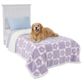 LE SURE Waterproof Dog Blankets for Small Dogs Cute Cozy 3D Jacquard,25x35