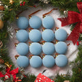Brightown 15 Pcs Red Velvet Christmas Ornaments Balls Set, 3.15 Inch Balls