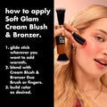 e.l.f. Soft Glam Cream Bronzer Stick, Fair | Buildable Cream Bronzer for A Long-Lasting Sculpted Glow & Satin Finish, Twist-Up Design, Vegan & Cruelty-Free