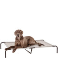 Amazon Basics Cooling Breathable Elevated Dog Bed with Durable Metal Frame for Large Dogs, X-Large, 60 x 37 x 9 Inch, Green, Easy to Clean