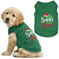 Parisian Pet Dog Tshirt - Embroidered “ Sorry Santa I Ate Your Cookies “ Dog Shirt - Lightweight Cotton Pet Christmas Outfit - Sleeveless Christmas Puppy Clothes - Shirts for Small Dogs - XXS