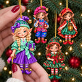 16Pcs Gingerbread Cat Christmas Ornaments