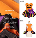 Fitwarm Halloween Pumpkin Dog Dress, Funny Dog Halloween Costumes, Doggy Clothes for Small Dogs Girl, Pet Apparel, Orange, Black, Purple, Small