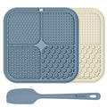 ChefAide 2 Pack Lick Mat for Dogs, Cats & Puppies with Suction Cups