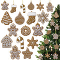 Gingerbread House Ornaments Christmas Tree Decoration - 12pcs Gingerbread House Christmas Decorations Hanging Ornaments for Holiday Xmas Tree Home Decor