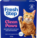 Fresh Step Clean Paws Multi Cat Clumping Litter with Febreze Freshness, Ammonia Block Technology, Low Tracking, 22 lb. Box