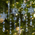Crystal Ornaments for Christmas Tree Winter Wonderland Decorations