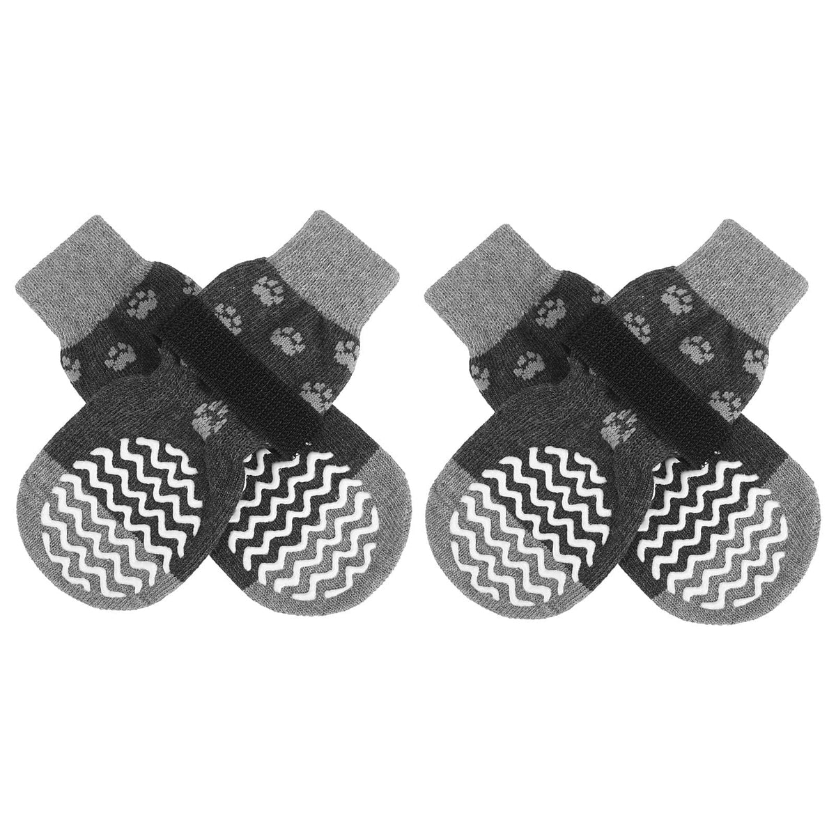 Anti Slip Dog Socks to Prevent Licking Paws, Dog Shoes for Hot Pavement, Dog Booties for Small Medium Large Senior Dogs, Traction Control Boots & Paw Protectors for Hardwood Floors