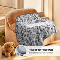 Luciphia Fluffy Paw Print Dog Blanket Large/Medium/Small, Soft Fleece Throw