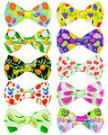 PET SHOW 10 Pack Fall Dog Bowties for Large Dogs Sliding on Collar