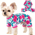 Dog Pajamas for Small Dogs Stretchy Chihuahua Clothes Summer Doggie Onesie Cute Puppy Pjs Girl Boy Pet Clothing Cat Onesie (Duck, Small)