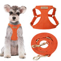 Puppytie xs Dog Harness with Multifunction Dog Leash,Soft Adjustable No Choke Escape Proof Pet Harness Vest,red-Camellia,XS