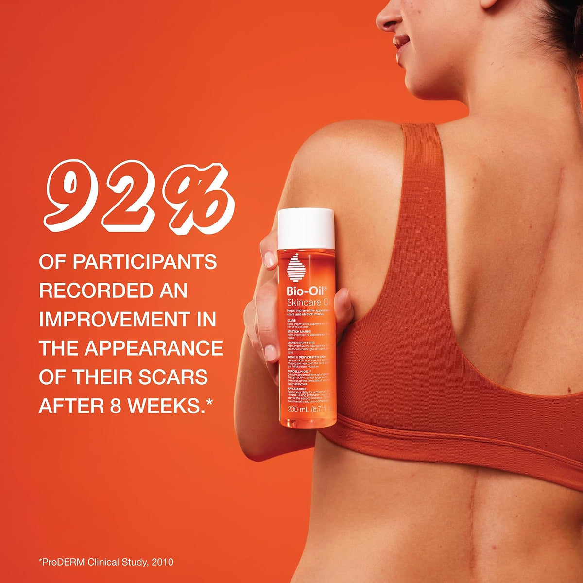 Bio-Oil Skincare Body Oil Serum, Scars & Stretch Marks, 4.2 fl oz | Dermatologist Recommended, Vitamin E & A, Dry & Sensitive Skin, Non-Comedogenic, Face and Body, Scar Treatment