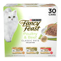 Purina Fancy Feast Gravy Lovers Poultry and Beef Grilled Gourmet Wet Cat Food Variety Pack - (Pack of 30) 3 oz. Cans