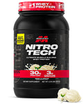 Muscletech Whey Protein Powder (Vanilla Cream, 4 Pound) - Nitro-Tech Ultimate Muscle Building Formula with Whey Protein Isolate - 30g of Protein, 3g of Creatine & 6.8g of BCAA - Packaging May Vary