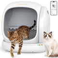 Meowant Automatic Self Cleaning Cat Litter Box with APP Control, Odor Free, Cat-Safe Anti-Stuck Technology, Larger Space & Low Entry for Multiple Cats, Kittens & Senior Pets