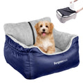 BurgeonNest Dog Car Seat for Small Dogs & Cats Under 25 lbs,Black