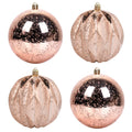 Extra Mercury Hanging Shatterproof Tree Ball Christmas Ornaments(Gold, 4 inch/4 Pcs)