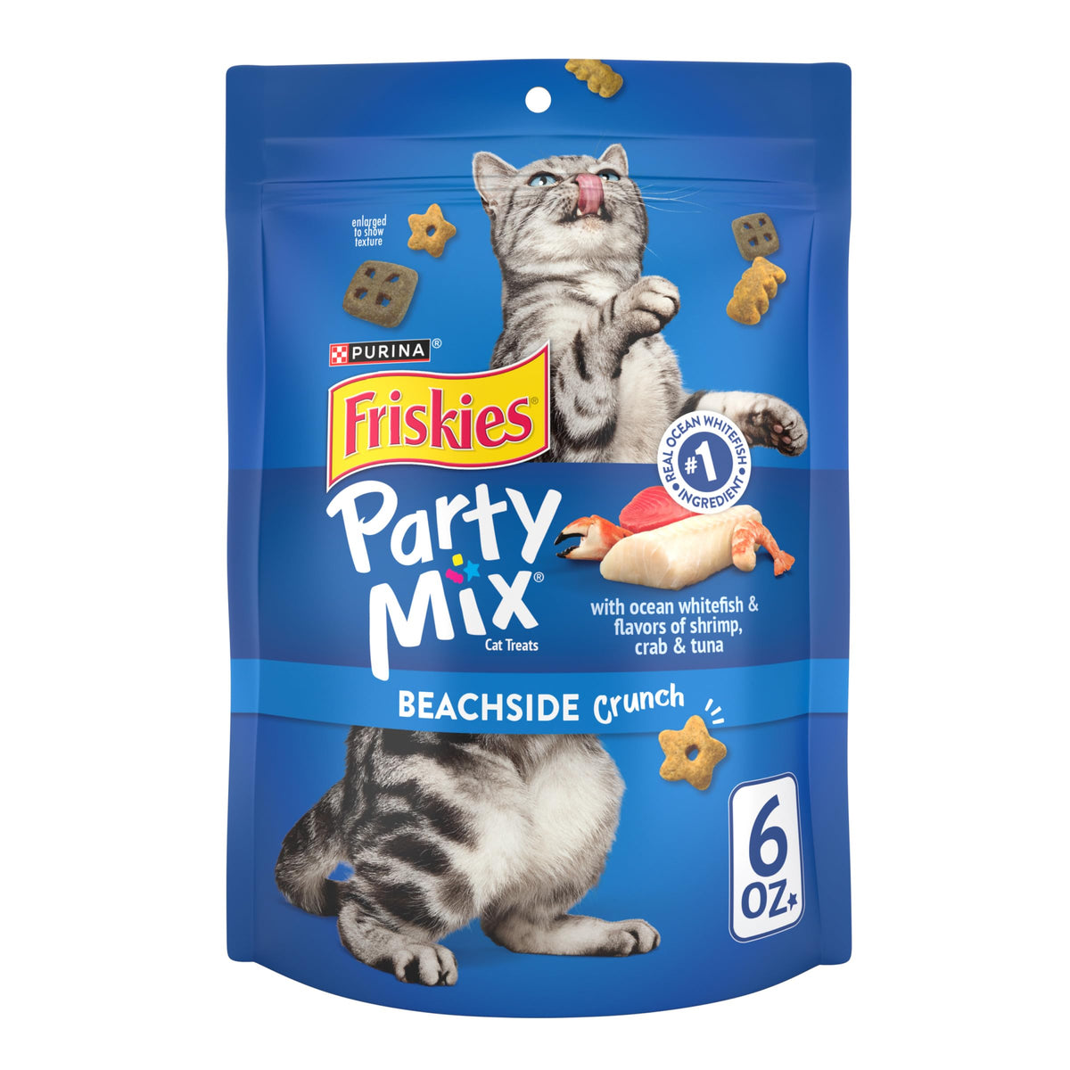 Purina Friskies Cat Treats, Party Mix Beachside Crunch - 20 oz. Pouch