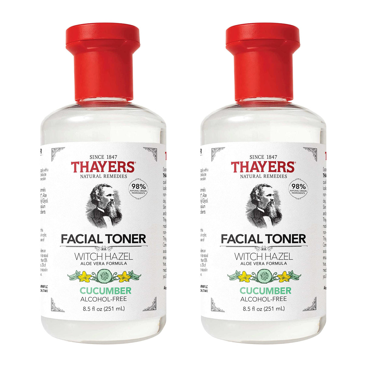THAYERS Alcohol-Free Rose Petal Witch Hazel Facial Toner for Glowing Skin, Soothing, Hydrating, Refreshing Toner for All Skin Types, 12oz (Packaging May Vary)