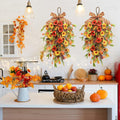 Fall Swag Wreaths for Front Door Decor, Fall Porch Decorations for Home