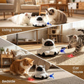 Automatic cat laser toy, 2-in-1 Interactive with Randomly Moving Feather