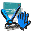 Maxpower Planet Original Pet Grooming Rake - Double-Sided Deshedding Dematting Tool, Undercoat Rake for Dogs & Cats, Extra-Wide Dog Grooming Brush & Deshedder Comb for Long Hair, Reduces Shedding 95%