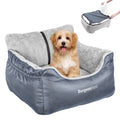 BurgeonNest Dog Car Seat for Small Dogs & Cats Under 25 lbs,Black