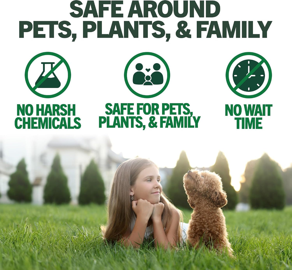 Vet's Best Flea & Tick, Mosquito, Yard & Kennel Spray for Dogs, 32 oz | Plant-Based Yard Treatment, Kills Fleas, Ticks & Mosquitoes, Ready-to-Use Hose Attachment, Safe for Plants, Made in USA