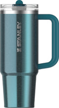 STANLEY Quencher ProTour Flip Straw Tumbler with Leakproof Lid 40 oz | Built-In Straw and Handle | Cup Holder Compatible for Travel | Insulated Stainless Steel Cup | BPA-Free | Black