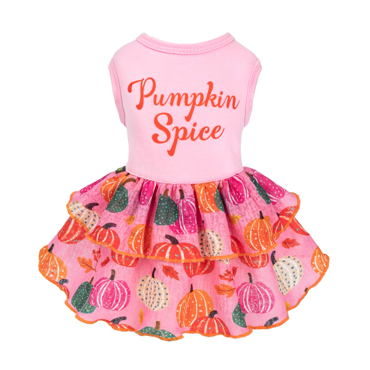 Fitwarm Halloween Pumpkin Dog Dress, Funny Dog Halloween Costumes, Doggy Clothes for Small Dogs Girl, Pet Apparel, Orange, Black, Purple, Small