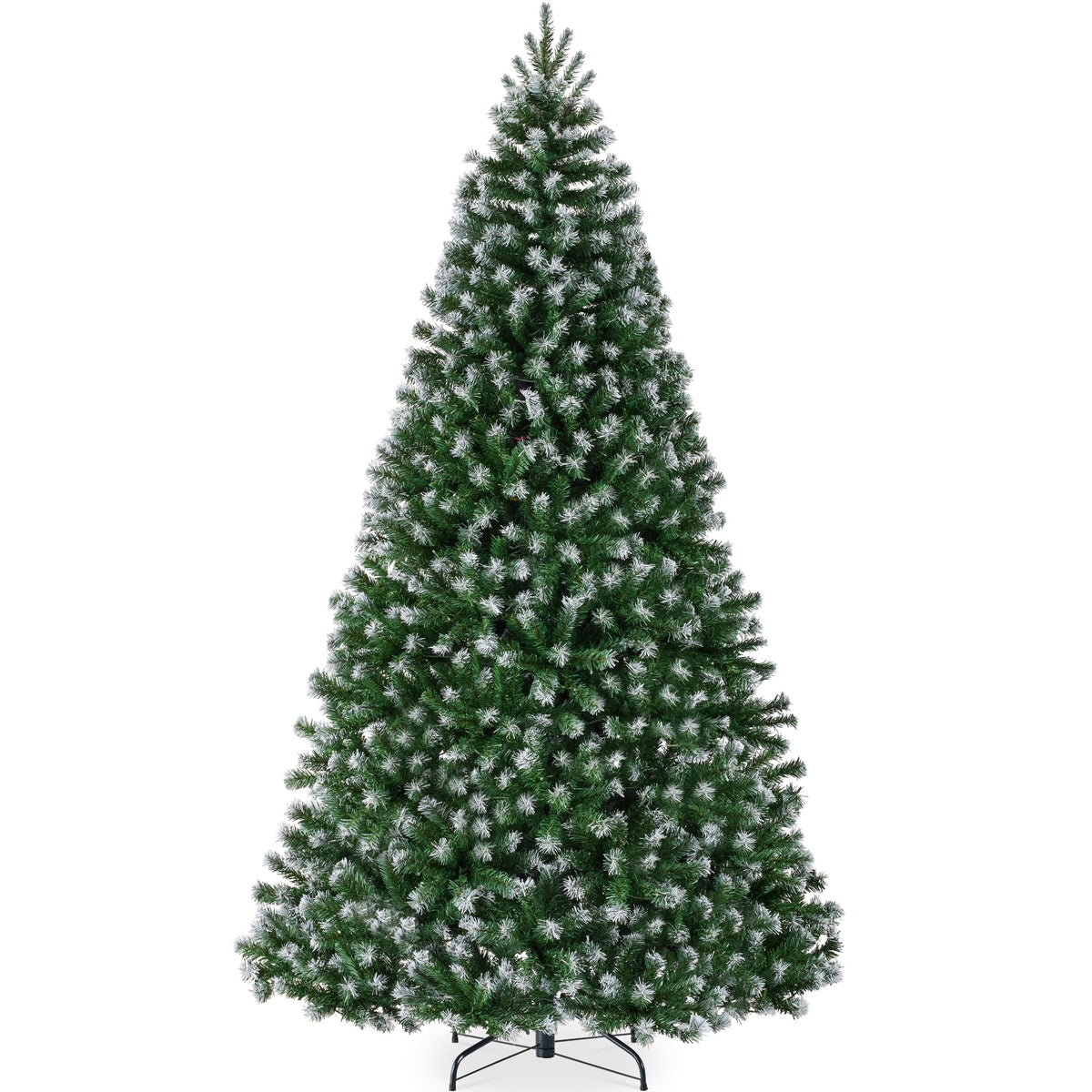 Best Choice Products Artificial Christmas Tree, 12ft Premium Unlit Realistic Spruce Holiday Décor w/Dense Branches, Easy Assembly, Metal Base - Green Spruce