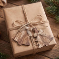 8 Pcs Rustic Christmas Tree Ornaments, Farmhouse Wooden Christmas Ornament