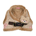 Pinkaholic New York Lidia Vest Dog Harness Step-in Warm Winter Flower Pattern for Small Dog, Light Grey, Large