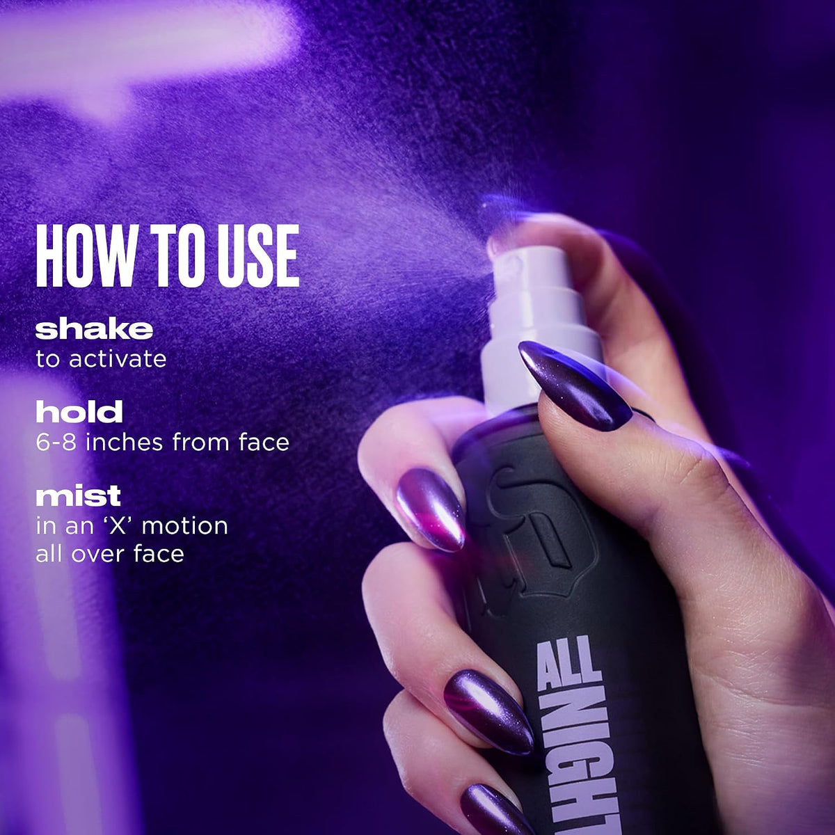 Urban Decay All Nighter Waterproof Makeup Setting Spray - Up to 24HR Wear, Natural Finish, Ultra-Fine Facial Mist, Transfer-Resistant, Foundation Face Primer, Hydrating, For All Skin Types