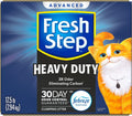 Fresh Step Heavy Duty Odor Block Advanced Multi Cat Clumping Litter with Febreze, 52.5 lb (Package May Vary),(17.5lb Pack x 3)