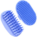 Dog Grooming Bath Brush, Pet Rubber Brush for Shower Scrubbing & Soothing Massage, Ideal for Long & Short Haired Dogs and Cats, Essential Puppy Accessories, Short-Pins [We Love Doodles]