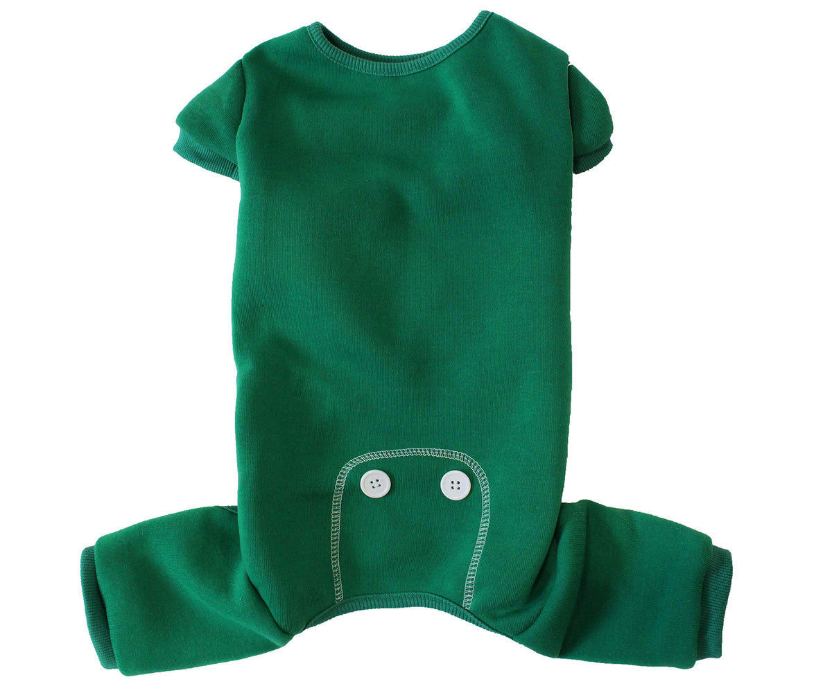 Midlee Green Dog Pajamas (Medium)