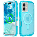 Follaroma Magnetic for iPhone 16 Plus Case, Heavy Duty Phone Cases, Clear