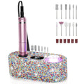 JOSGLOI 40000RPM Electric Nail File Drill Professional Kit, Drill Machine with LCD Display, Manicure Pedicure Polishing Acrylic Gel Nail Grinder for Salon, Home Use